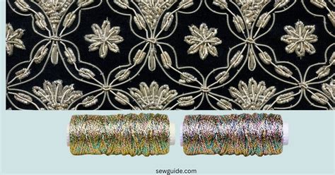 ornamental fabric with metal threads|metallic threads.